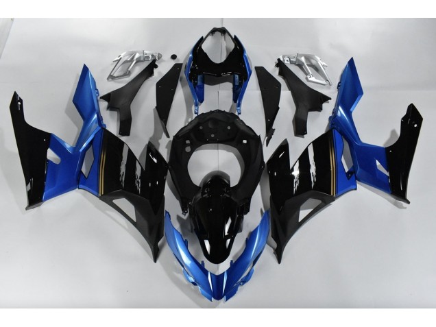 Blue and Black 2018-2020 Kawasaki Ninja 400 Fairings Factory