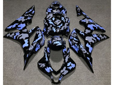 Blue and Gray Camouflage 2007-2008 Honda CBR600RR Fairings Factory