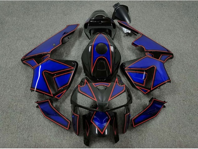 Blue and Red Turtle 2005-2006 Honda CBR600RR Fairings Factory