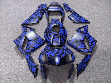 Blue Camo 2003-2004 Honda CBR600RR Fairings Factory