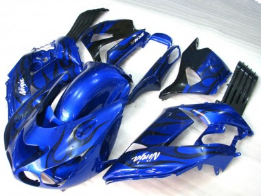 Blue Flame 2006-2011 Kawasaki ZX14R Fairings Factory