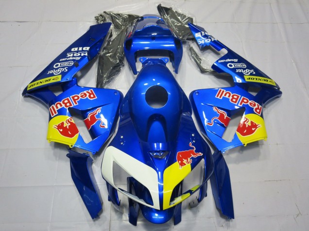 Blue RedBull Style 2005-2006 Honda CBR600RR Fairings Factory