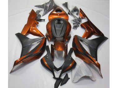 Burnt Orange and Matte Black 2007-2008 Honda CBR600RR Fairings Factory