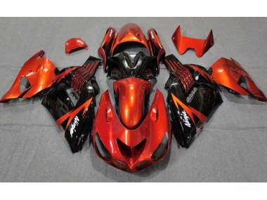 Burnt Orange Black 2006-2011 Kawasaki ZX14R Fairings Factory