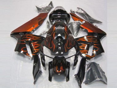 Burnt Orange Flame 2005-2006 Honda CBR600RR Fairings Factory