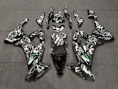 Camo and Green Logo 2008-2010 Kawasaki ZX10R Fairings Factory