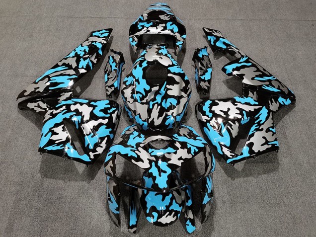 Camo & LIGHT BLUE 2005-2006 Honda CBR600RR Fairings Factory