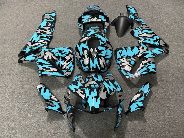 Camo & LIGHT CYAN 2005-2006 Honda CBR600RR Fairings Factory