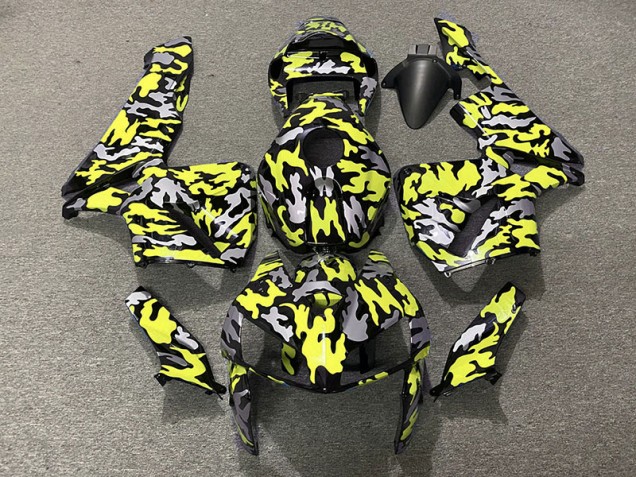 Camo & NEON YELLOW 2005-2006 Honda CBR600RR Fairings Factory