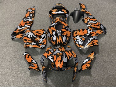 Camo & ORANGE 2005-2006 Honda CBR600RR Fairings Factory