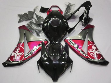 Candy Red on Black Custom 2008-2011 Honda CBR1000RR Fairings Factory