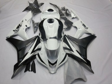 Custom OEM Style White and Black 2007-2008 Honda CBR600RR Fairings Factory