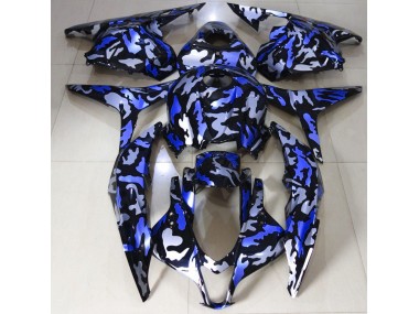 Dark Blue Snow Camo 2009-2012 Honda CBR600RR Fairings Factory