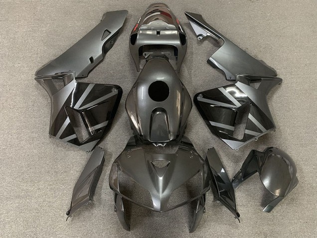 Dark Silver and Black 2005-2006 Honda CBR600RR Fairings Factory