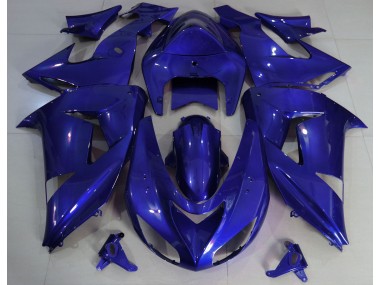 Deep Blue Plain 2006-2007 Kawasaki ZX10R Fairings Factory