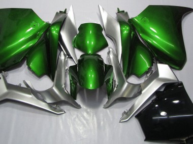 Deep Green and Silver 2010-2013 Honda VFR1200 Fairings Factory