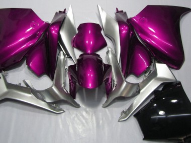 Deep Pink and Silver 2010-2013 Honda VFR1200 Fairings Factory