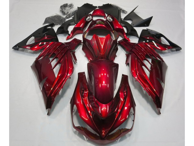 Fire Red Gloss 2012-2019 Kawasaki ZX14R Fairings Factory