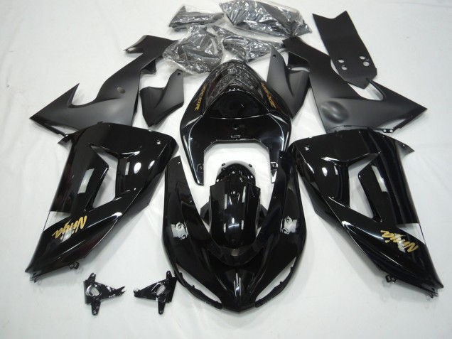 Gloss Black 2006-2007 Kawasaki ZX10R Fairings Factory