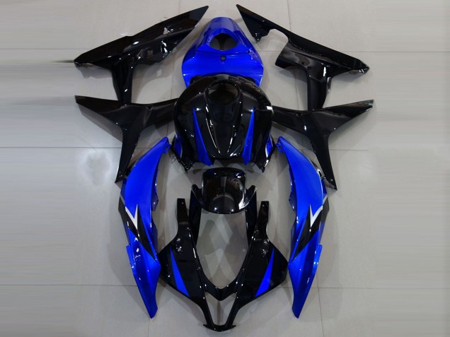 Gloss Black and Blue 2007-2008 Honda CBR600RR Fairings Factory