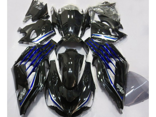 Gloss Black & Blue 2012-2019 Kawasaki ZX14R Fairings Factory