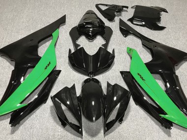 Gloss Black & Green 2008-2016 Yamaha R6 Fairings Factory