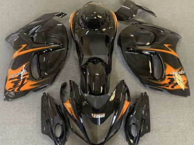 Gloss Black & Orange 2008-2019 Suzuki GSXR 1300 Fairings Factory