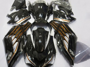 Gloss Black & Orange 2012-2019 Kawasaki ZX14R Fairings Factory