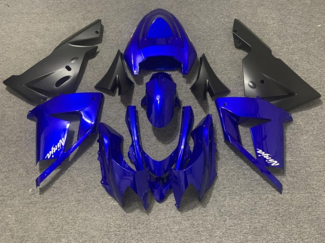 Gloss Blue and Black 2004-2005 Kawasaki ZX10R Fairings Factory