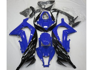 Gloss Blue and Black 2011-2015 Kawasaki ZX10R Fairings Factory