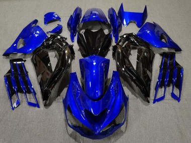 Gloss Blue and Black 2012-2019 Kawasaki ZX14R Fairings Factory