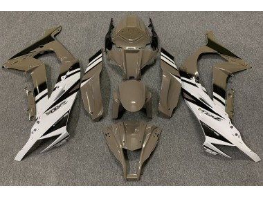 Gloss Brown & White 2011-2015 Kawasaki ZX10R Fairings Factory