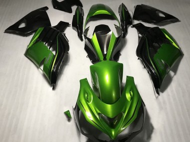 Gloss Green and Black 2012-2019 Kawasaki ZX14R Fairings Factory