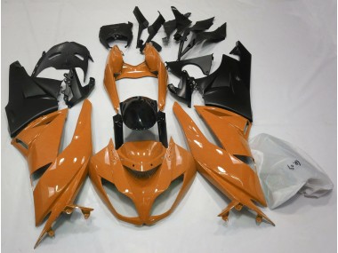 Gloss Orange & Black 2009-2012 Kawasaki ZX6R Fairings Factory