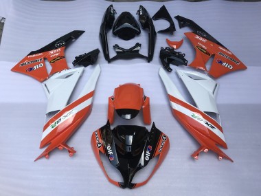 Gloss Orange & Logos 2009-2012 Kawasaki ZX6R Fairings Factory