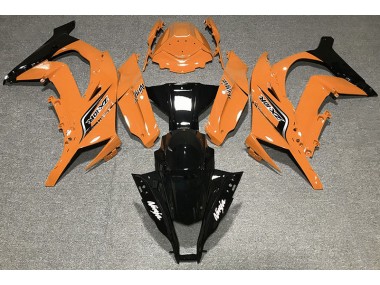 Gloss Orange & Logos 2011-2015 Kawasaki ZX10R Fairings Factory