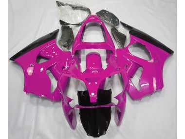 Gloss Pink & Black 2000-2002 Kawasaki ZX6R Fairings Factory