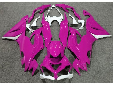 Gloss Pink & White 2019-2020 Kawasaki ZX6R Fairings Factory