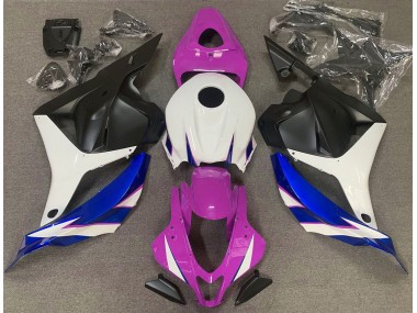 Gloss Pink White and Blue 2009-2012 Honda CBR600RR Fairings Factory