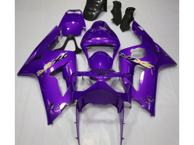 Gloss Purple 2003-2004 Kawasaki ZX6R Fairings Factory