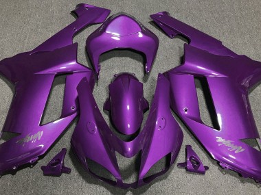 Gloss Purple 2007-2008 Kawasaki ZX6R Fairings Factory