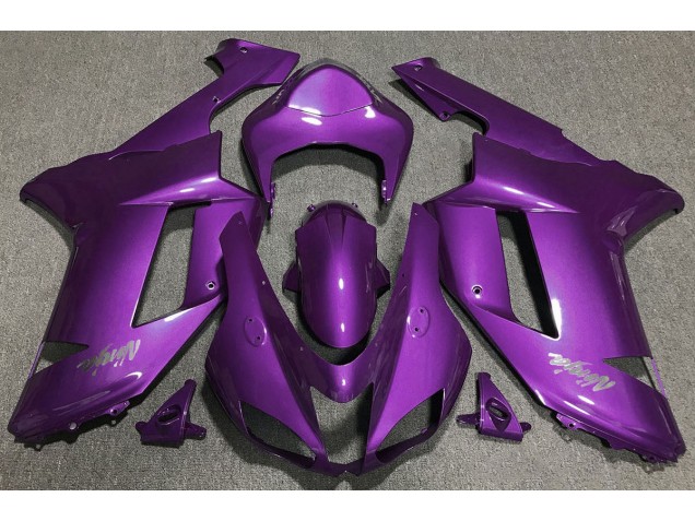 Gloss Purple 2007-2008 Kawasaki ZX6R Fairings Factory