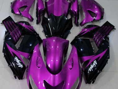 Gloss Purple and Black 2006-2011 Kawasaki ZX14R Fairings Factory