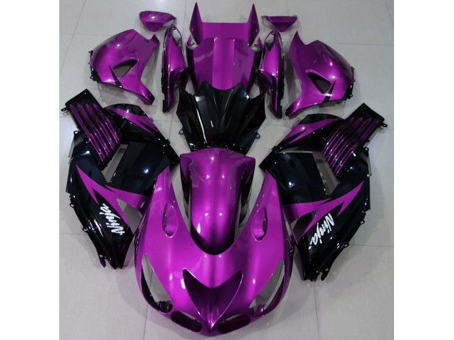 Gloss Purple and Black 2006-2011 Kawasaki ZX14R Fairings Factory