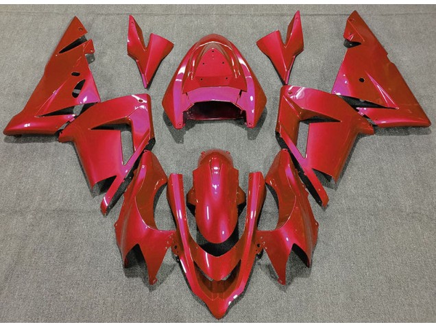 Gloss Red 2004-2005 Kawasaki ZX10R Fairings Factory