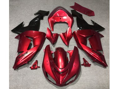 Gloss Red 2006-2007 Kawasaki ZX10R Fairings Factory