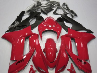 Gloss Red 2007-2008 Kawasaki ZX6R Fairings Factory