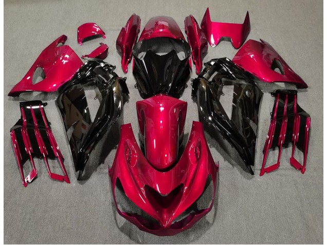 Gloss Red and Black 2012-2019 Kawasaki ZX14R Fairings Factory