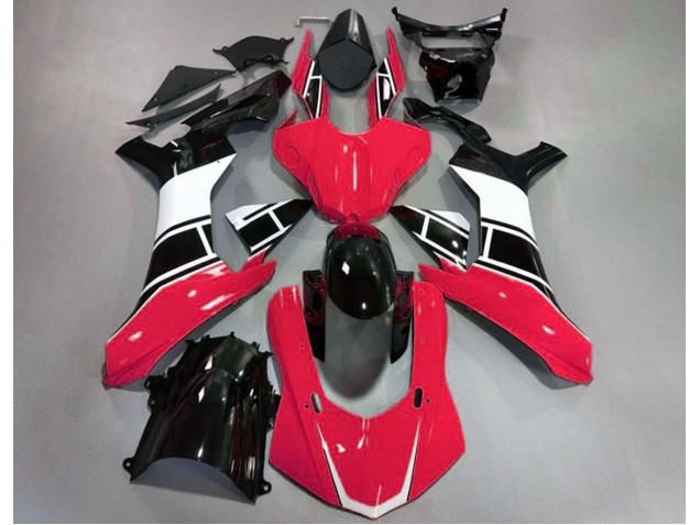 Gloss Red White and Black 2015-2019 Yamaha R1 Fairings Factory