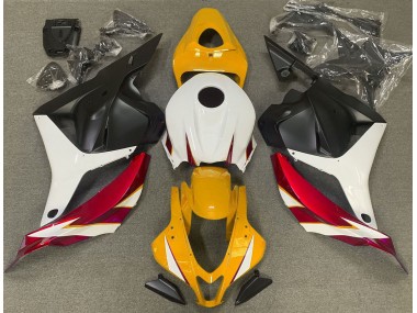 Gloss Red White and Yellow 2009-2012 Honda CBR600RR Fairings Factory